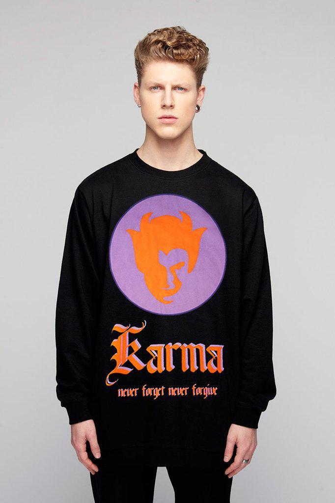 Karma Pocket Sweat - Unisex-Long Clothing-Dark Fashion Clothing