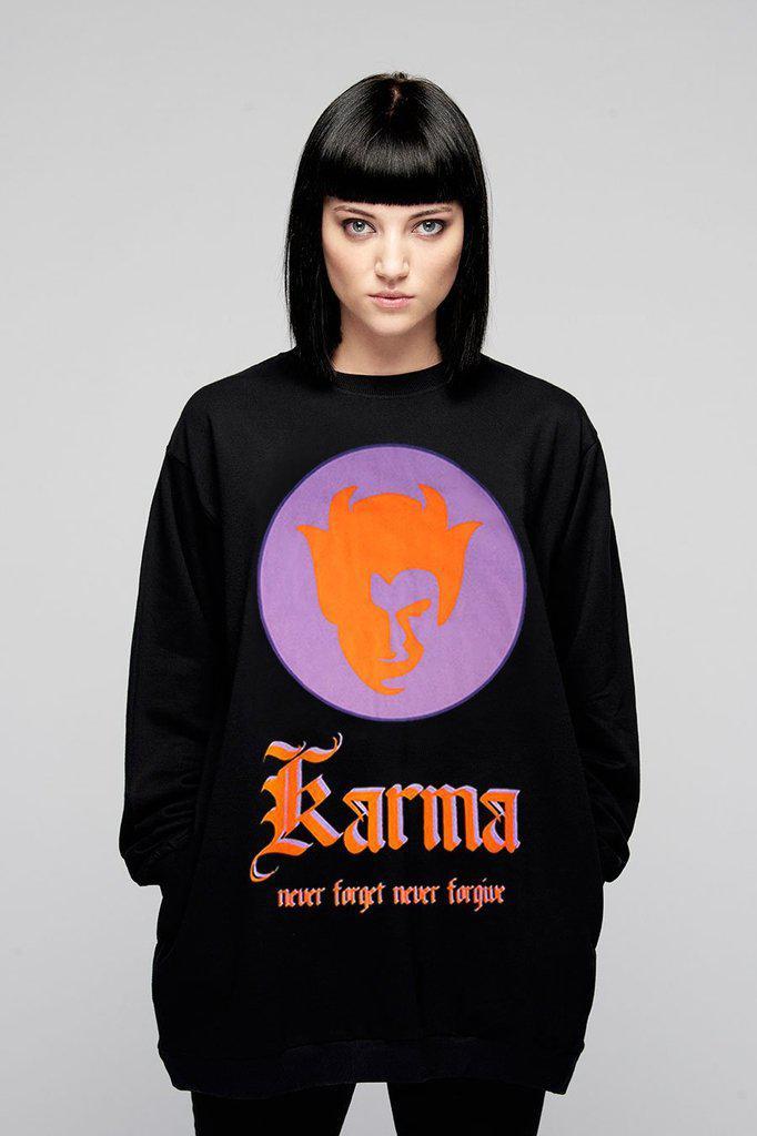 Karma Pocket Sweat - Unisex-Long Clothing-Dark Fashion Clothing