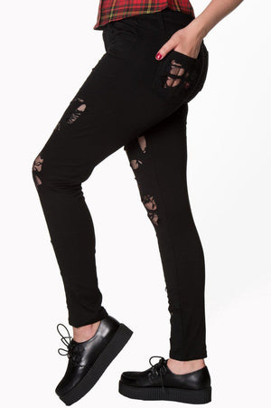 Keza Trousers-Banned-Dark Fashion Clothing