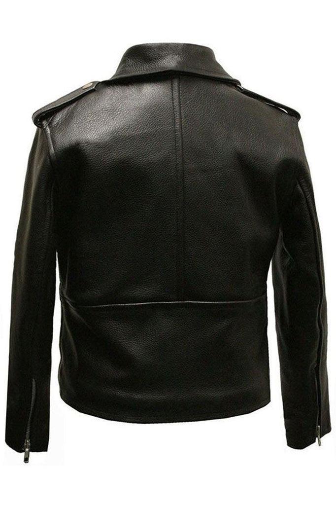 Kids Brando Biker Jacket-Skintan Leather-Dark Fashion Clothing
