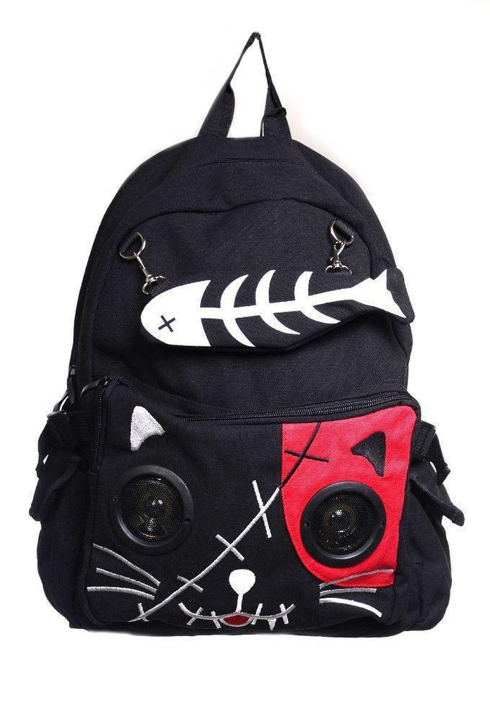 Kitty Speaker Backpack-Banned-Dark Fashion Clothing