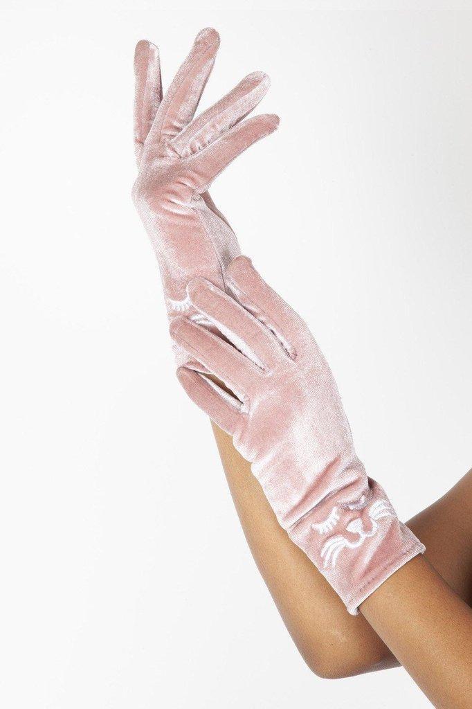 Kitty Velvet Gloves-Voodoo Vixen-Dark Fashion Clothing