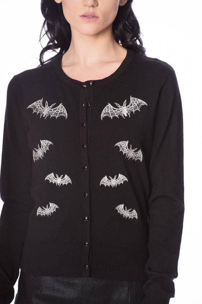 Lace Bats Cardi-Banned-Dark Fashion Clothing