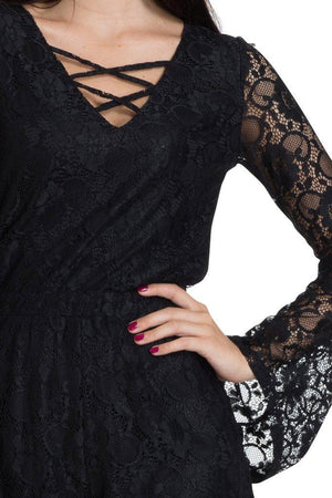 Lace Playsuit-Jawbreaker-Dark Fashion Clothing