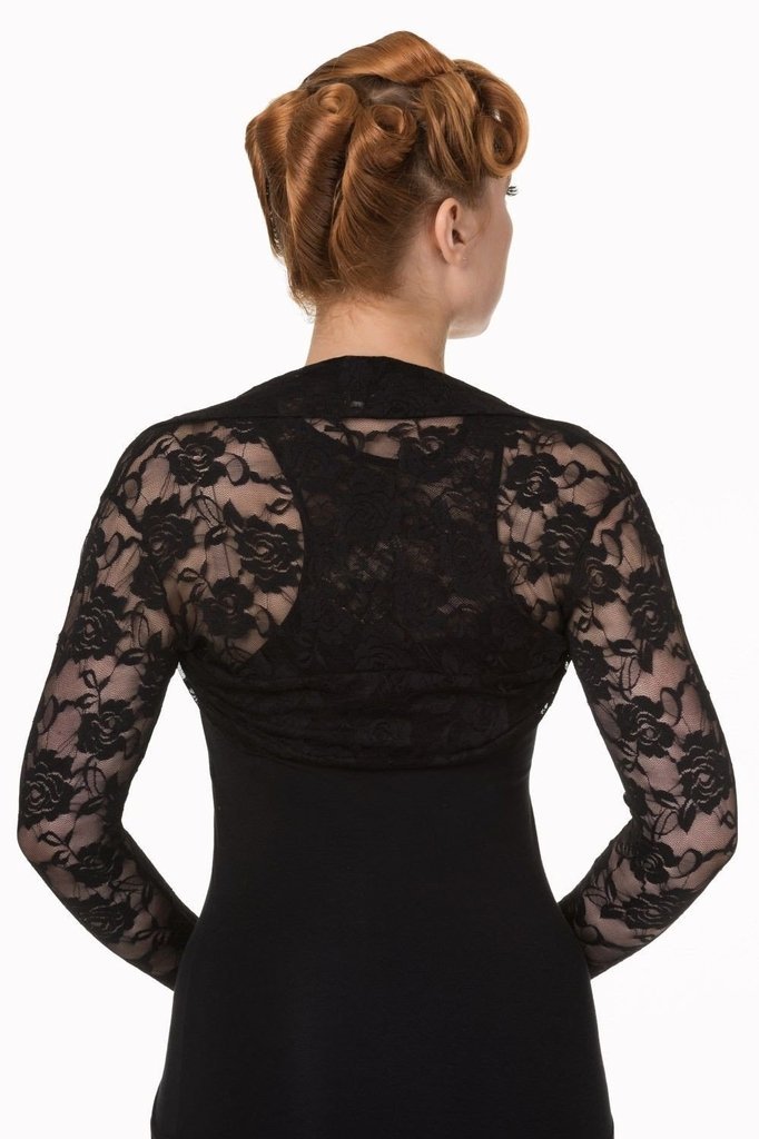 Lace Rose Bolero-Banned-Dark Fashion Clothing