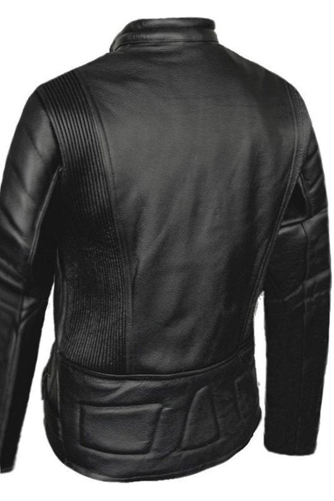 Ladies Limo Biker Jacket-Skintan Leather-Dark Fashion Clothing