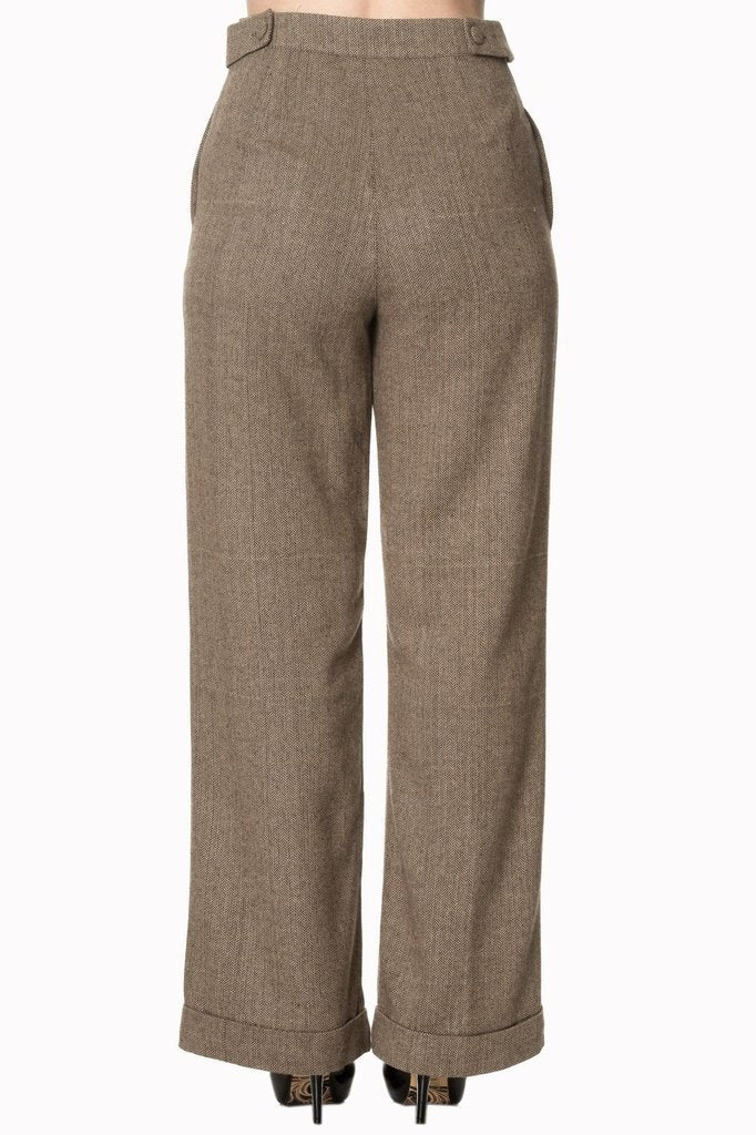 Lady Luck Wide Leg Trouser-Banned-Dark Fashion Clothing