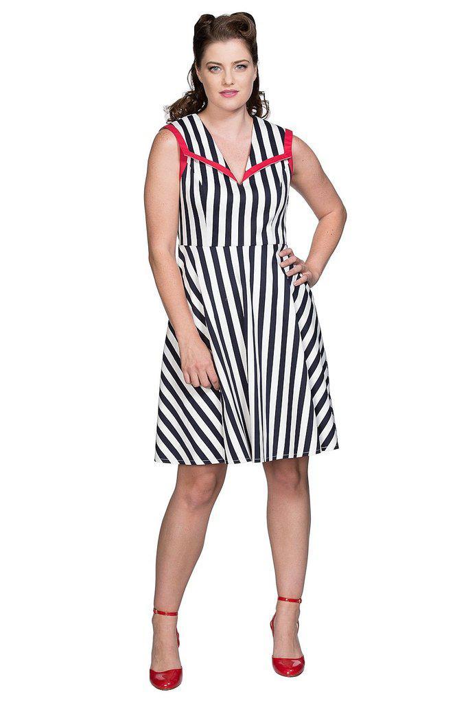 Land Ahoy Dress-Banned-Dark Fashion Clothing