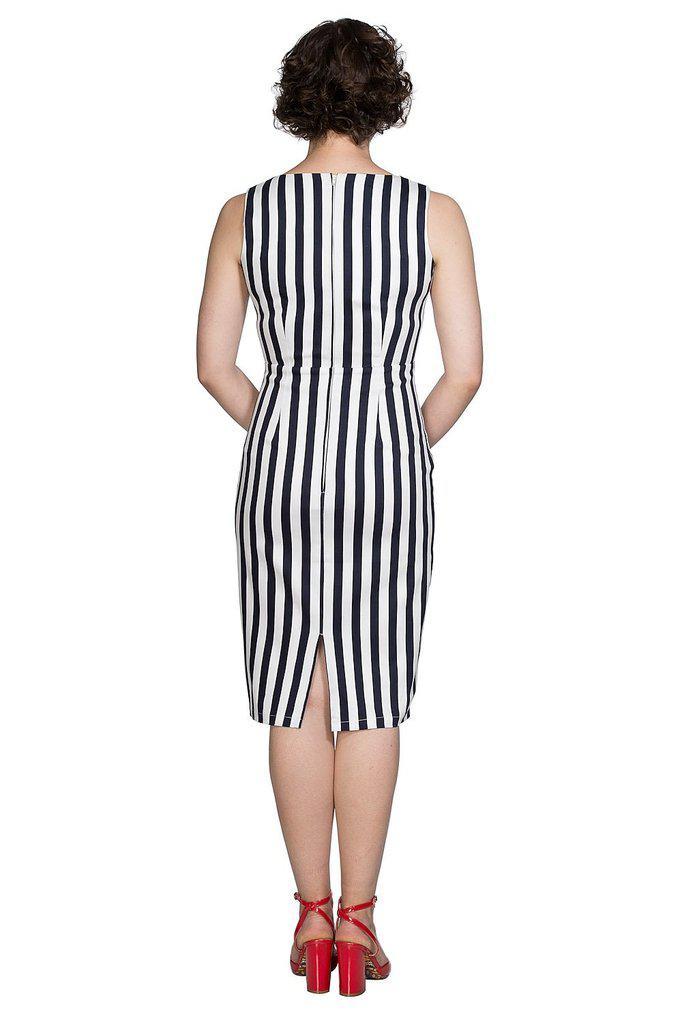 Land Ahoy Pencil Dress-Banned-Dark Fashion Clothing