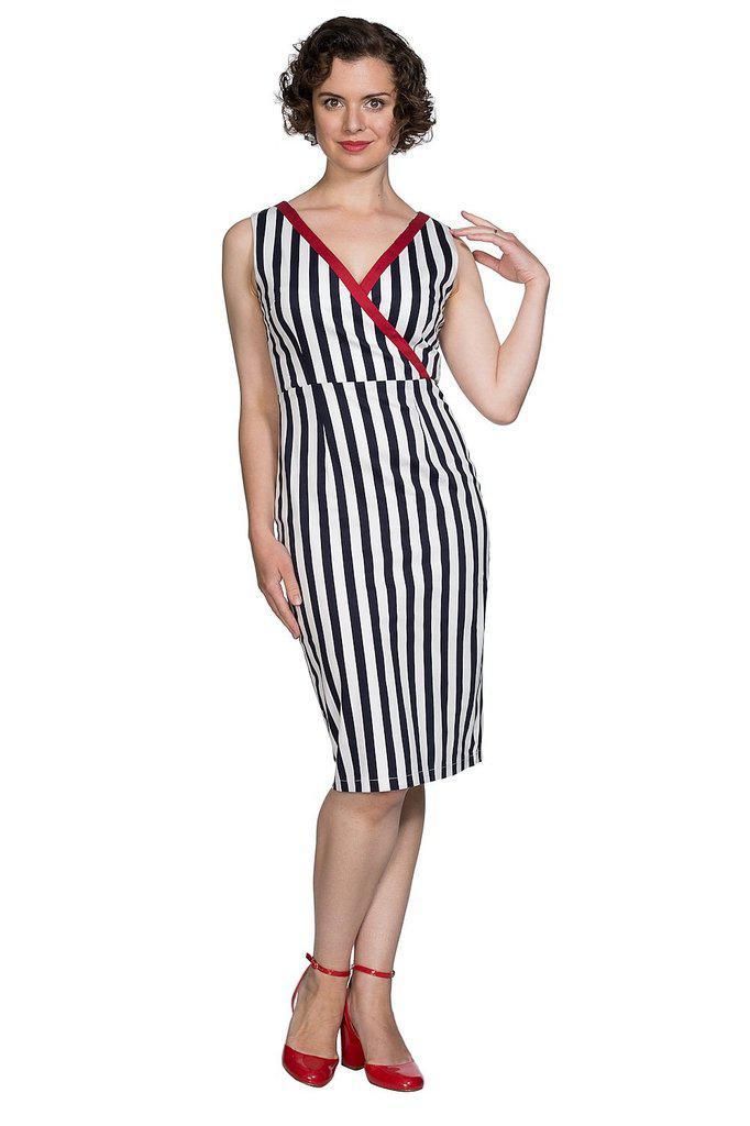 Land Ahoy Pencil Dress-Banned-Dark Fashion Clothing