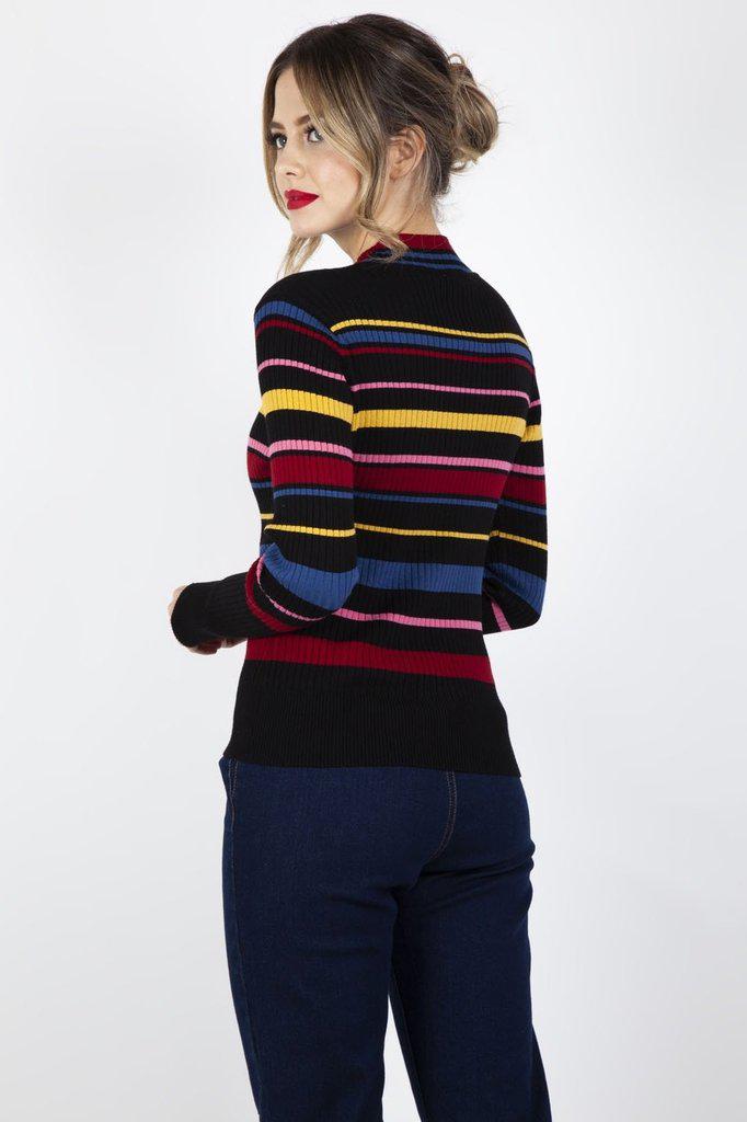 Leah Turtle Neck Sweater-Voodoo Vixen-Dark Fashion Clothing