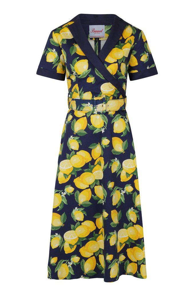 Lemon Swing Dress-Banned-Dark Fashion Clothing