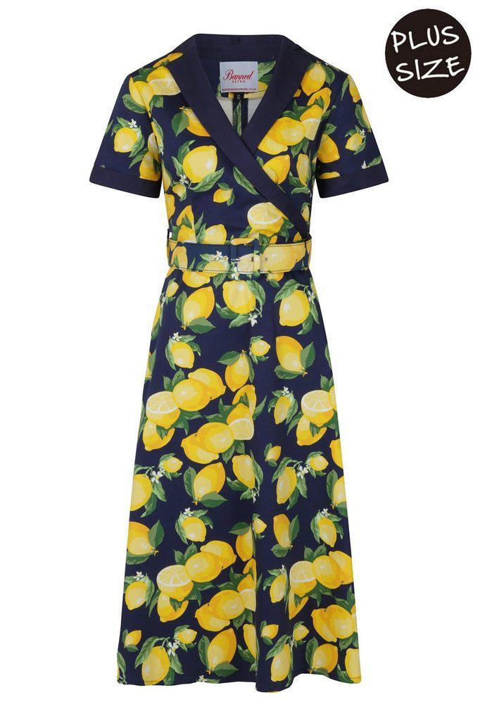 Banned Lemon Swing Dress - Dark Fashion Clothing Banned Lemon Swing Dress - Dark Fashion Clothing