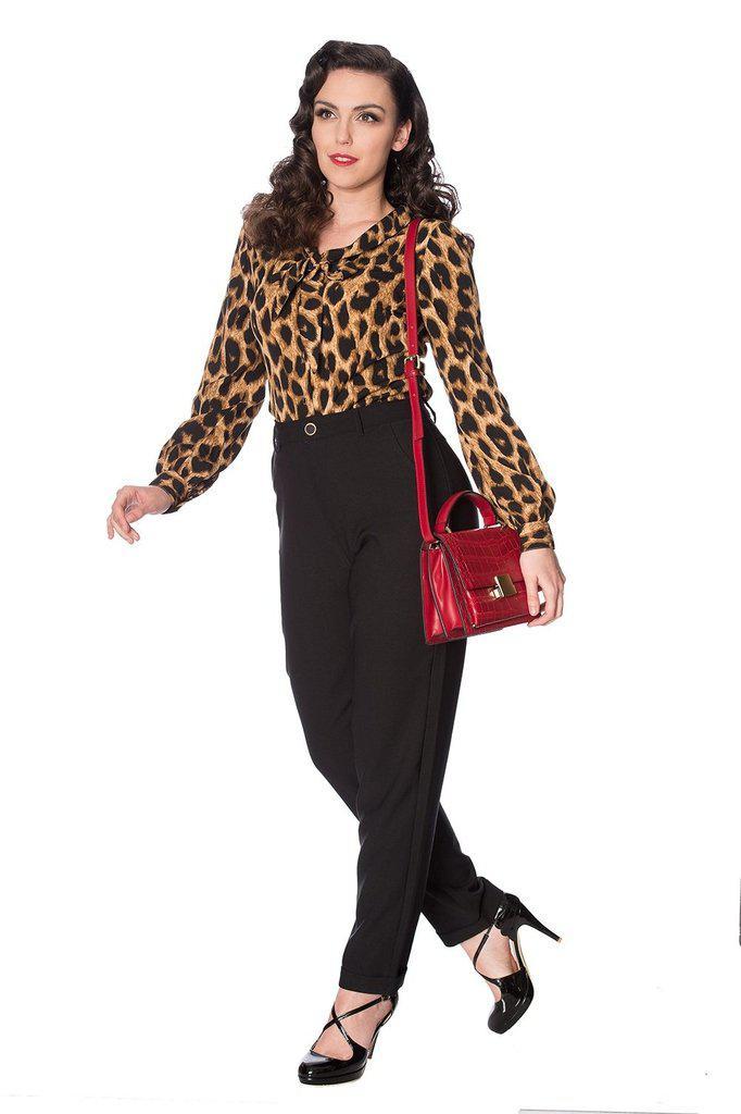 Leopard Lady Blouse-Banned-Dark Fashion Clothing