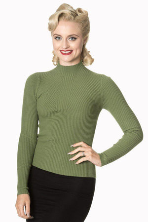 Lets Tango Polo Neck-Banned-Dark Fashion Clothing