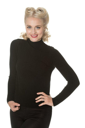 Lets Tango Polo Neck-Banned-Dark Fashion Clothing