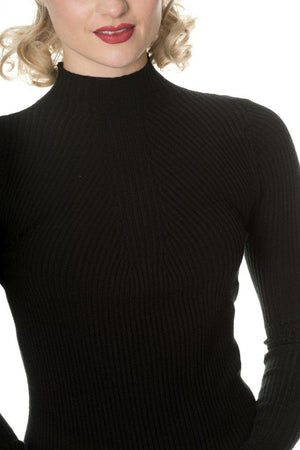 Lets Tango Polo Neck-Banned-Dark Fashion Clothing