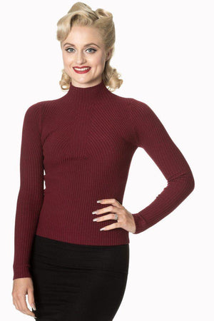 Lets Tango Polo Neck-Banned-Dark Fashion Clothing