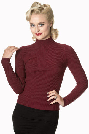 Lets Tango Polo Neck-Banned-Dark Fashion Clothing