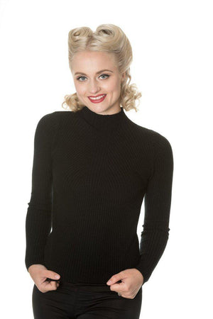 Lets Tango Polo Neck-Banned-Dark Fashion Clothing