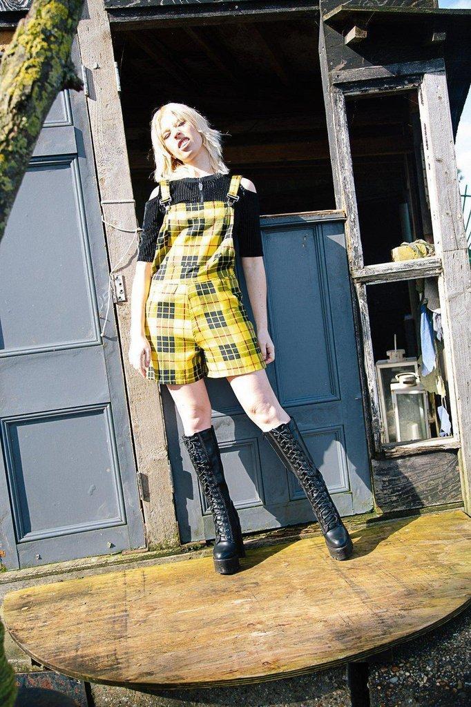 Life Too Short Dungarees-Banned-Dark Fashion Clothing
