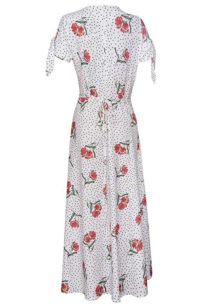 Lilian V-neck Dress-Voodoo Vixen-Dark Fashion Clothing