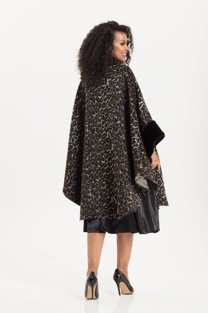 Liliana Leopard Print Cape-Voodoo Vixen-Dark Fashion Clothing