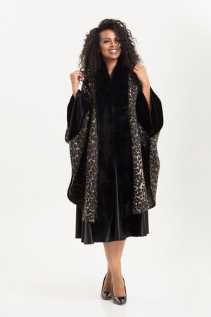 Liliana Leopard Print Cape-Voodoo Vixen-Dark Fashion Clothing