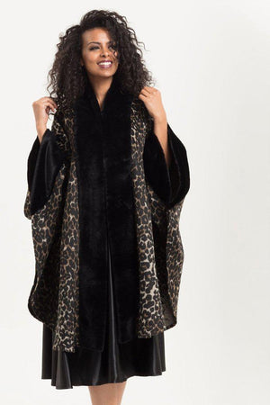 Liliana Leopard Print Cape-Voodoo Vixen-Dark Fashion Clothing