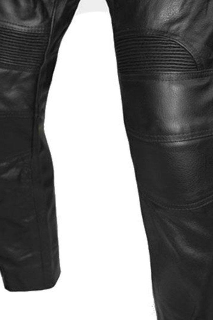 Limo Motorcycle Trousers - CE Armoured-Skintan Leather-Dark Fashion Clothing