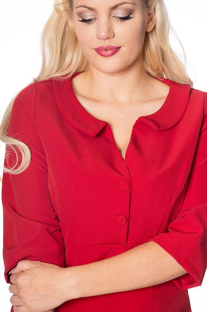 Lipstick Pencil Dress-Banned-Dark Fashion Clothing