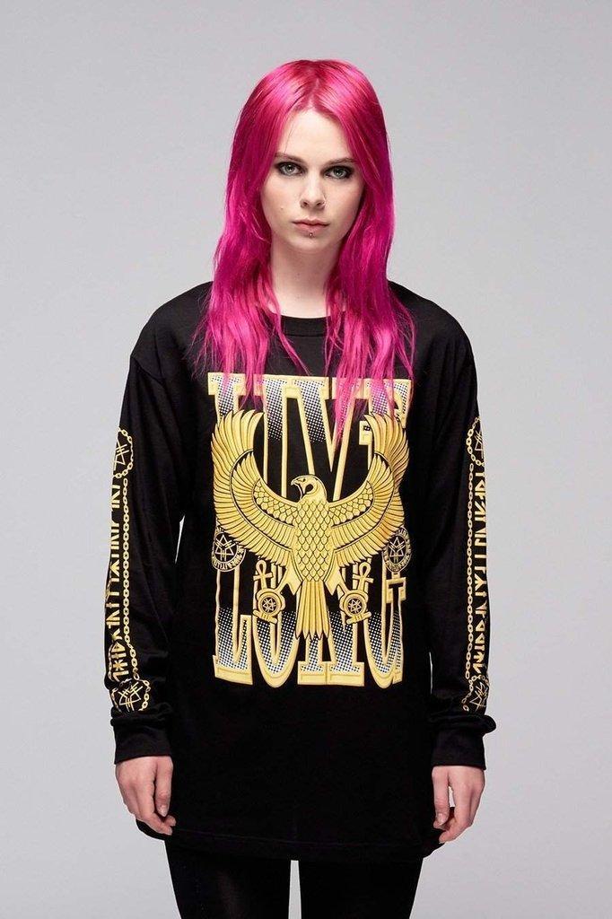 Live Long Eagle Unisex Long Sleeve T-Shirt-Long Clothing-Dark Fashion Clothing