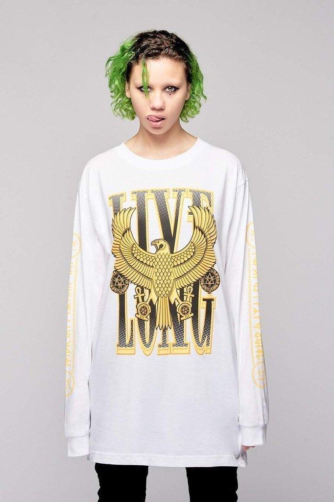 Live Long Eagle Unisex Long Sleeve T-Shirt-Long Clothing-Dark Fashion Clothing