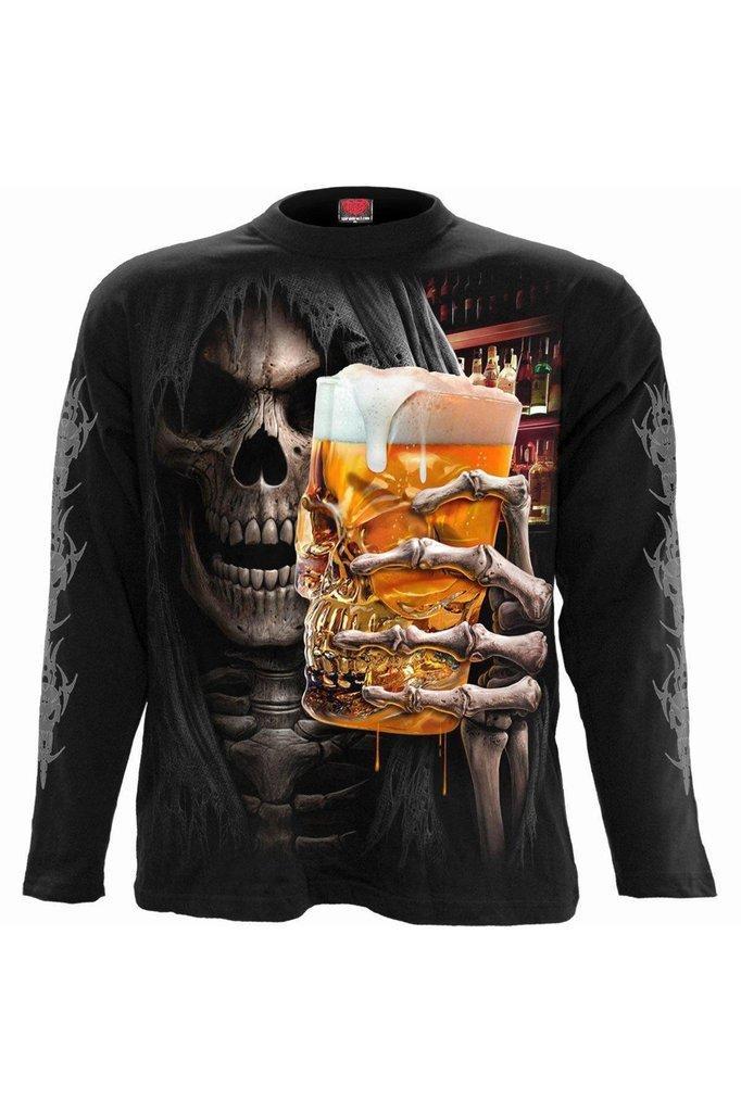 Live Loud - Longsleeve T-Shirt Black-Spiral-Dark Fashion Clothing