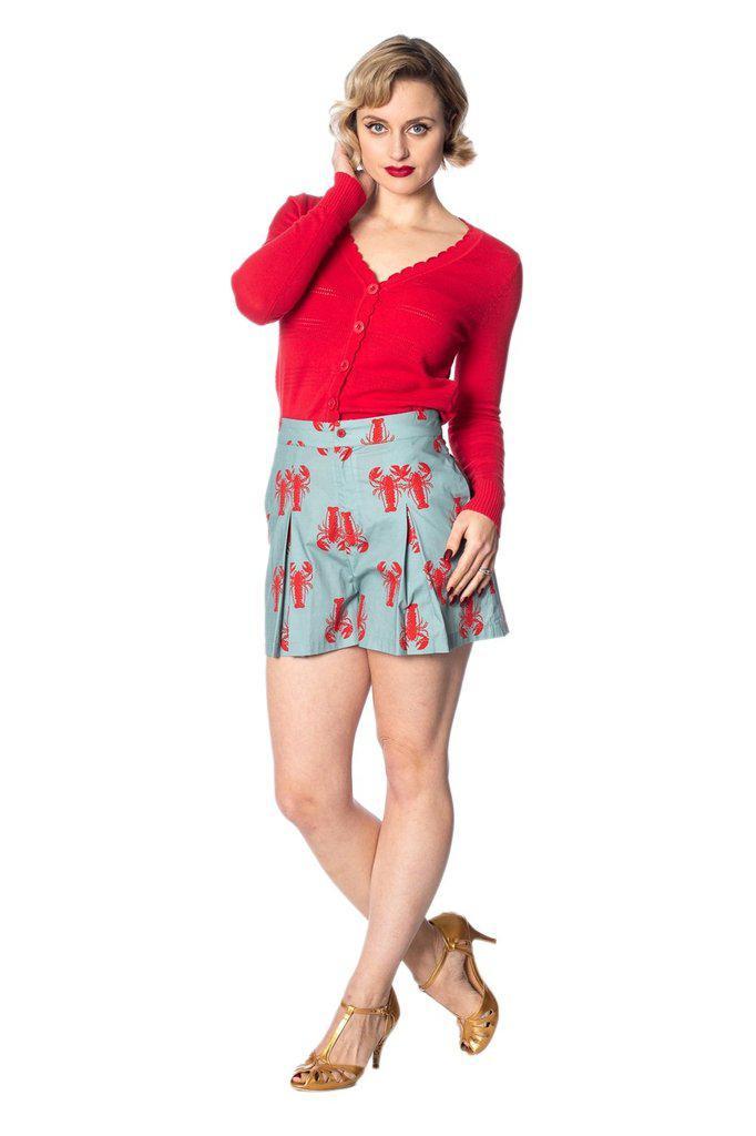 Lobster Love Shorts-Banned-Dark Fashion Clothing