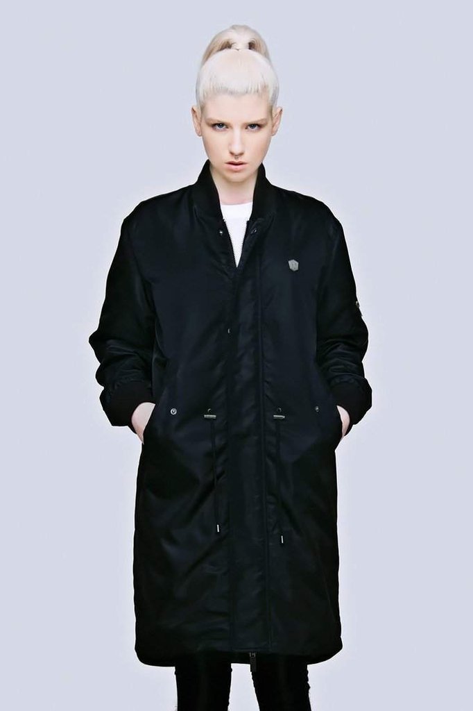 Long Fit MA1 Jacket - Unisex-Long Clothing-Dark Fashion Clothing