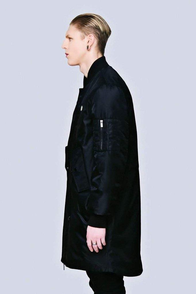 Long Fit MA1 Jacket - Unisex-Long Clothing-Dark Fashion Clothing