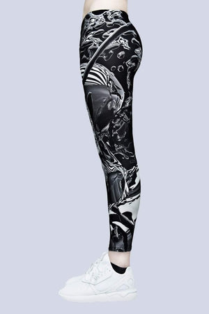 Long x Pussykrew Leggings-Long Clothing-Dark Fashion Clothing