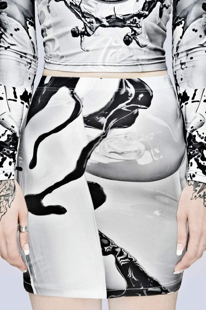 Long x Pussykrew Skirt-Long Clothing-Dark Fashion Clothing