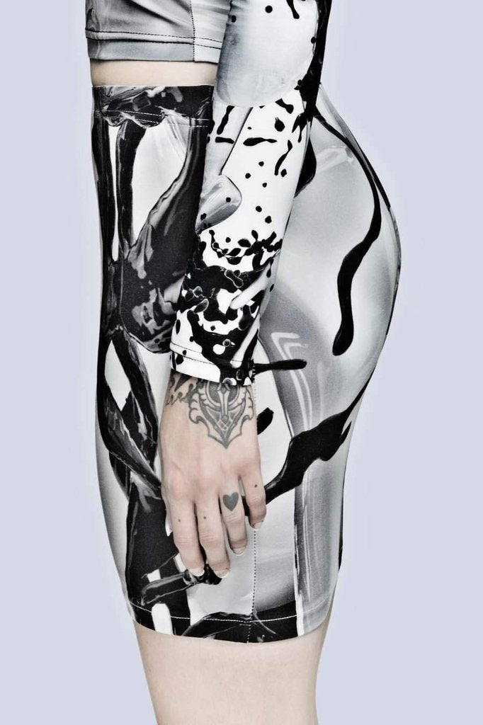 Long x Pussykrew Skirt-Long Clothing-Dark Fashion Clothing