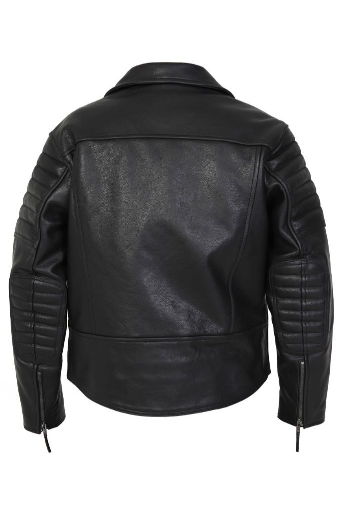 Longford Motorcycle Leather Jacket-Skintan Leather-Dark Fashion Clothing