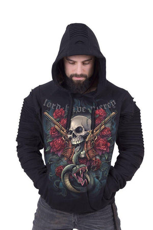 Lord Have Mercy - Premuim Biker Fashion Mens Hoodie-Spiral-Dark Fashion Clothing