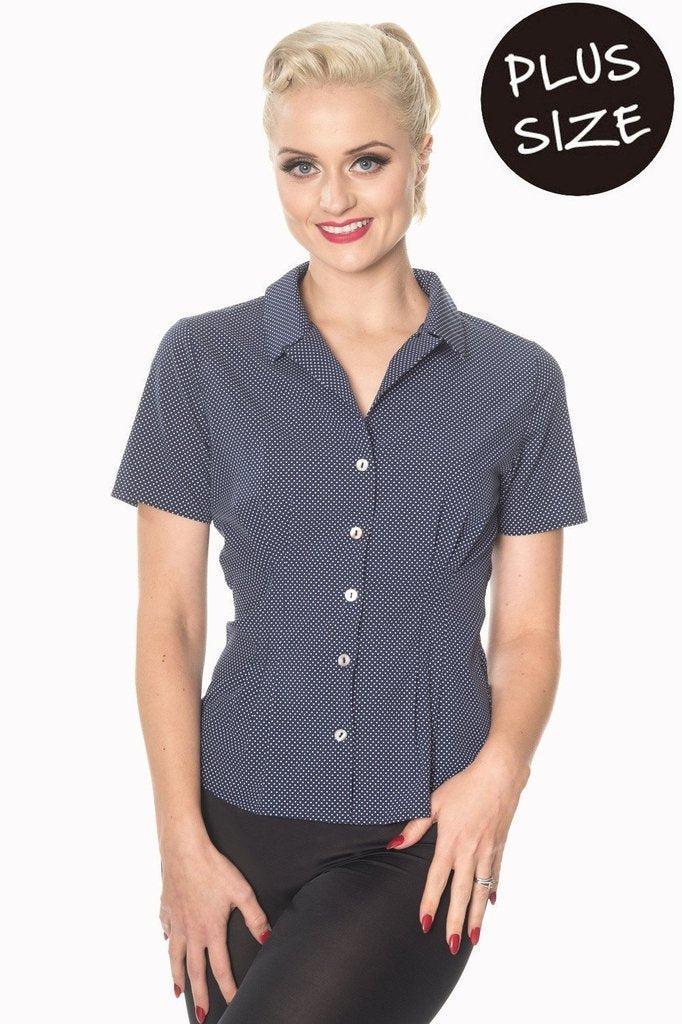 Lou Lou Plus Size Blouse-Banned-Dark Fashion Clothing