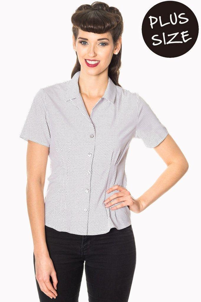 Lou Lou Plus Size Blouse-Banned-Dark Fashion Clothing