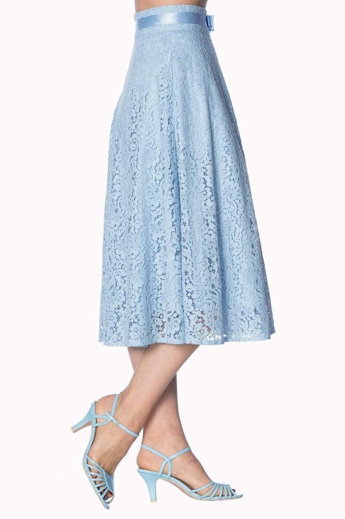 Love Lace Skirt-Banned-Dark Fashion Clothing