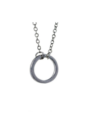 Lunar Ring Moon Pendant and Necklace - Arabella-Dr Faust-Dark Fashion Clothing