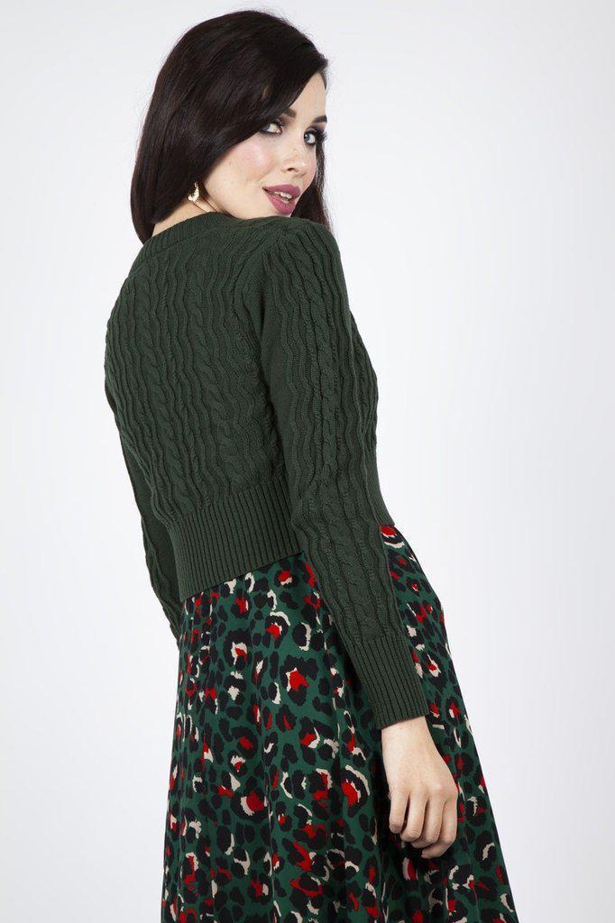 Mabel Cropped Cardigan-Voodoo Vixen-Dark Fashion Clothing