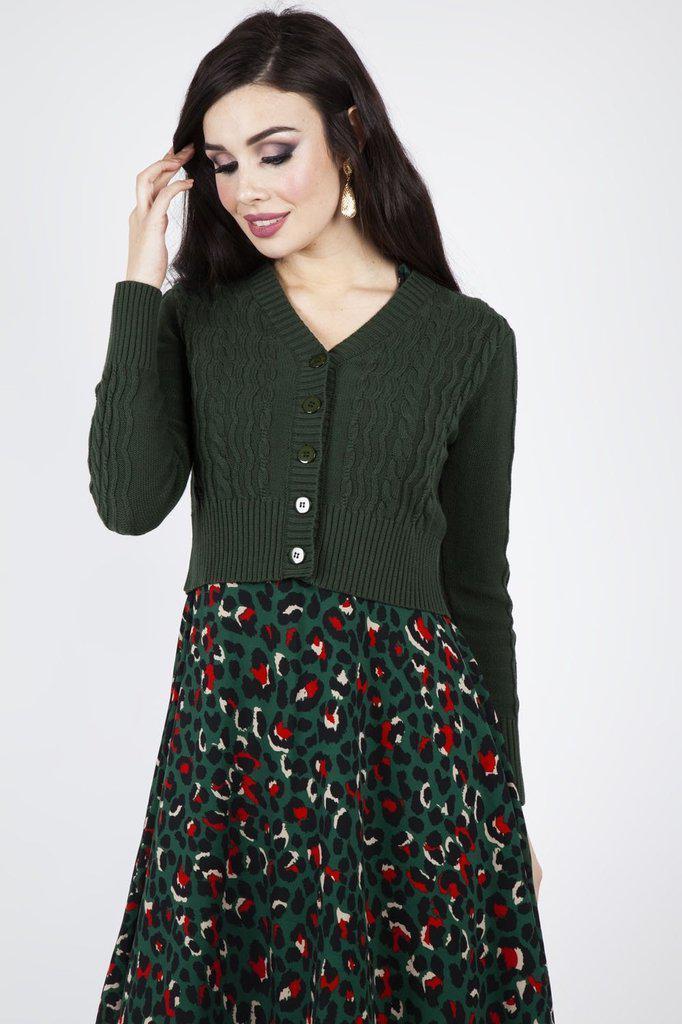 Mabel Cropped Cardigan-Voodoo Vixen-Dark Fashion Clothing