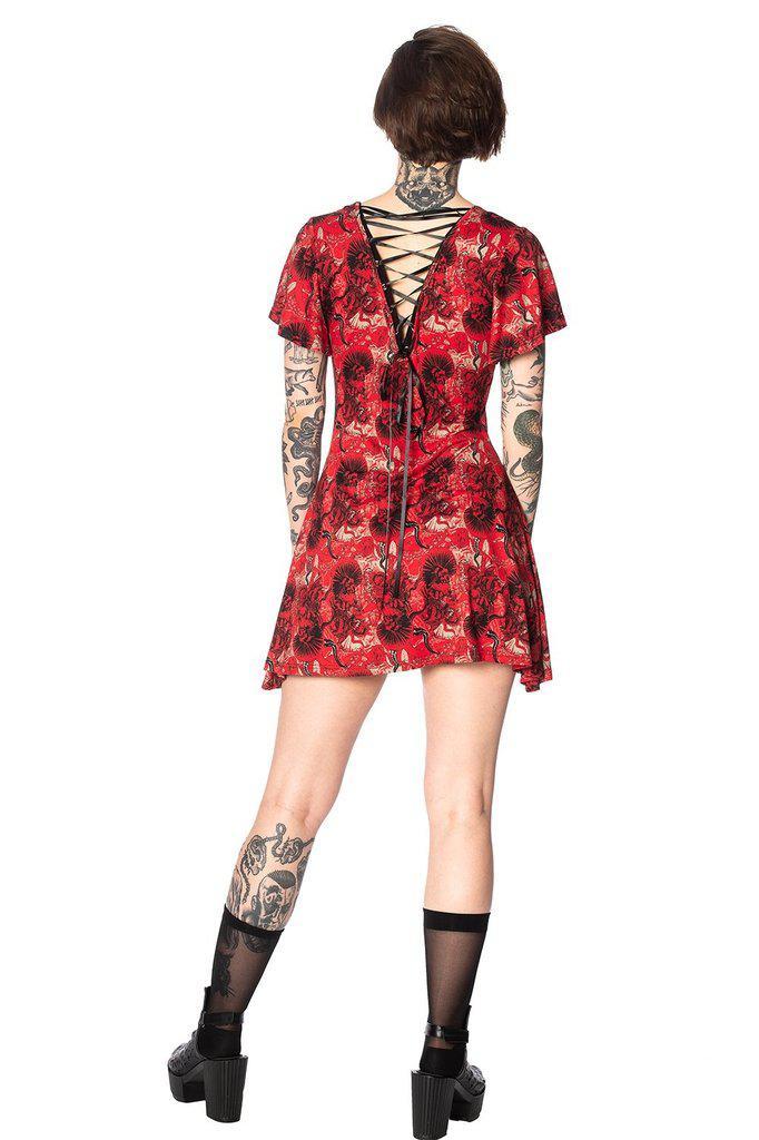 Mad Dame Dress-Banned-Dark Fashion Clothing