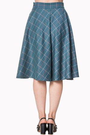 Maddy Flare Skirt-Banned-Dark Fashion Clothing